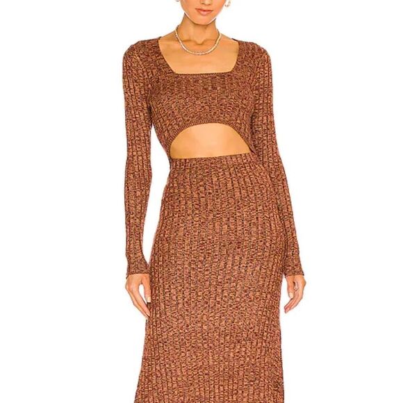 AFRM Dresses & Skirts - NWT AFRM Skye cut out sweater dress - size LARGE